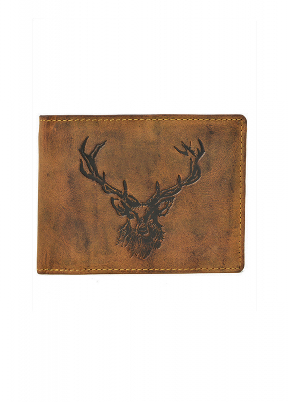 Vintage Scheintasche 2tlg. Royal Stag brown Leder